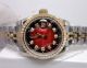 Copy Rolex Datejust 2-Tone Watch  Red Diamond dial Women (5)_th.jpg
